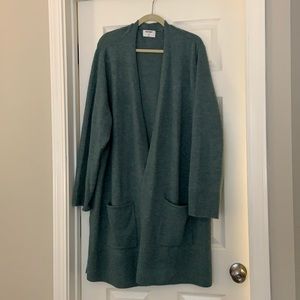 Old Navy, Women’s 3X, Sage green open front long sweater